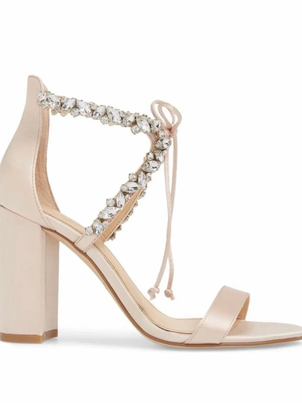 Badgley Mischka Jewel Block Heel NIB 8